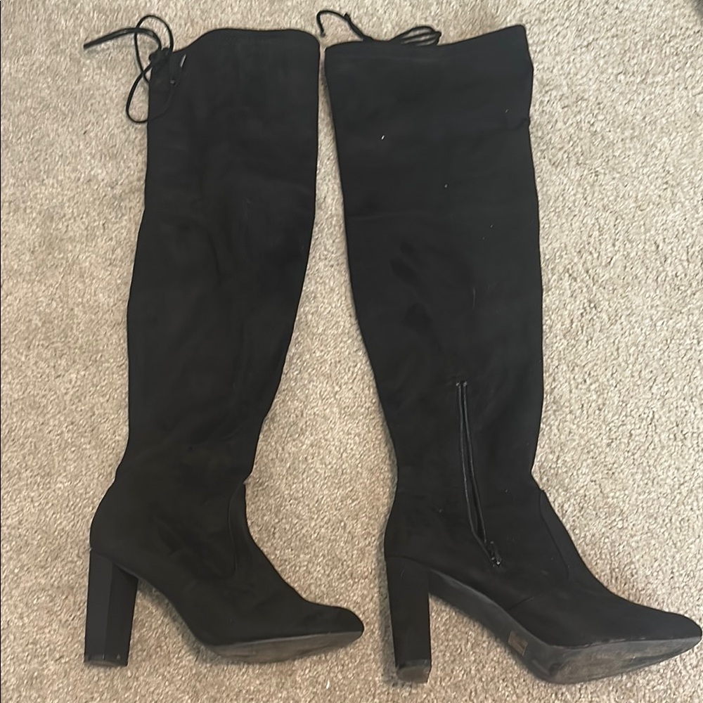 Black Knee-High Women's Boots